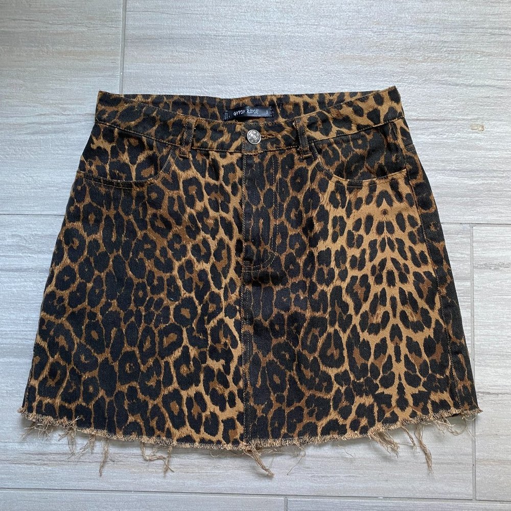Mini skirt, small, cheetah print, Gypsy Rose